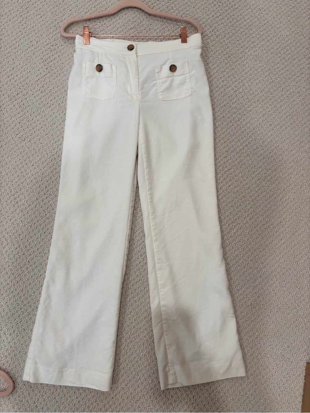 Ann Taylor Wide-Leg Pants with Front Patch Pockets